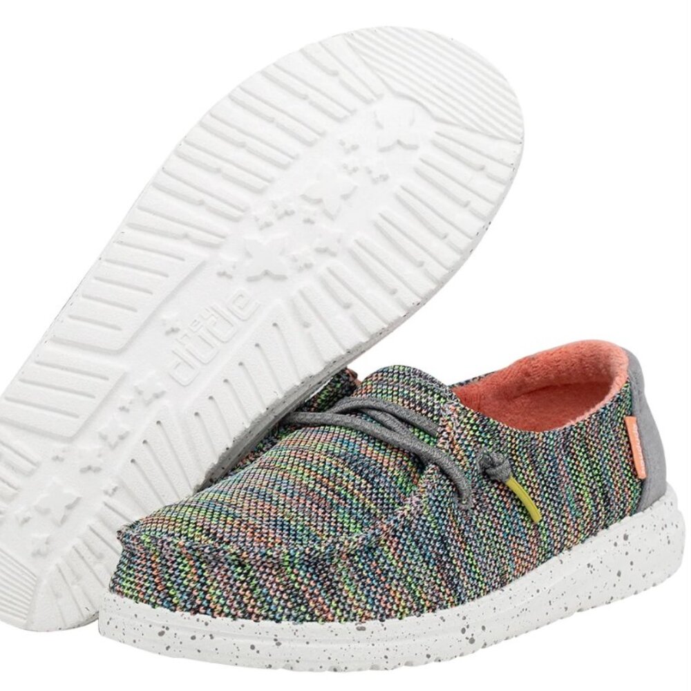 Youth Hey Dude Wendy Peacock Pink Shoe Size 3